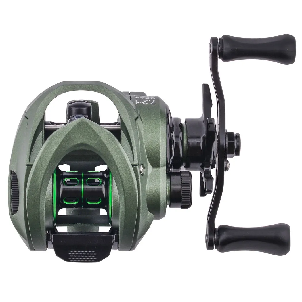 Carrete Baitcasting Ligero 155g – 7.2:1, 8kg arrastre, agua salada - imagen 4