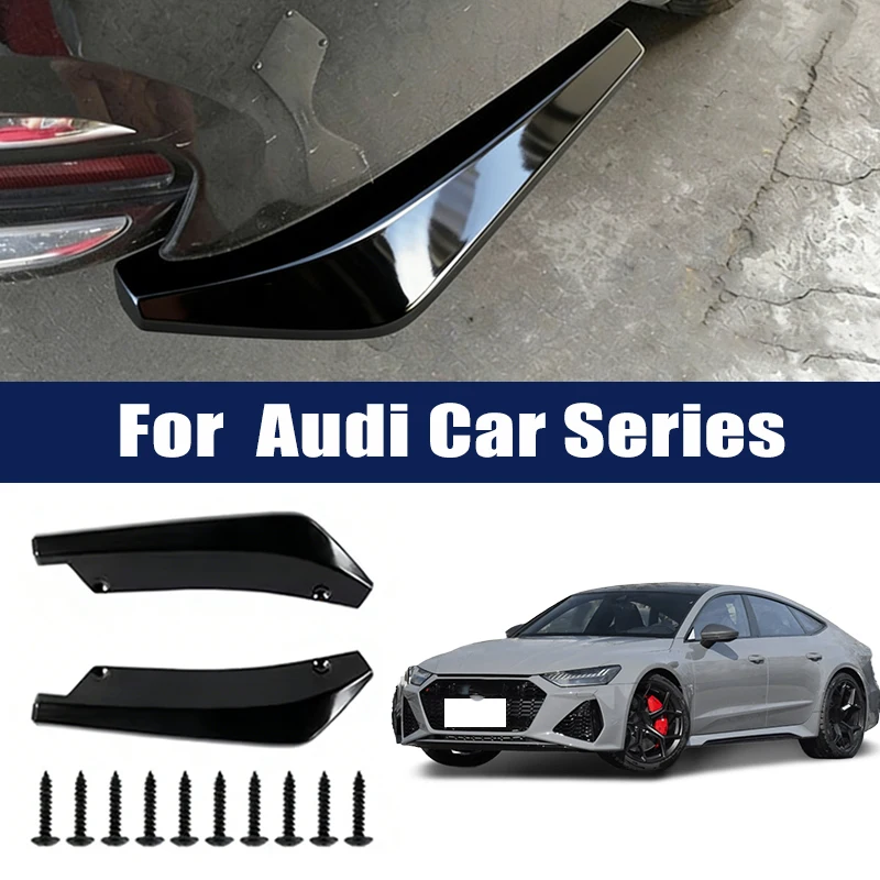 

Car Rear Bumper Lip Diffuser Splitter Spoiler Scratch Protector For Audi A3 A4 A5 A6 Q3 Q5 S3 S4 RS3 RS4 B7 B8 Q2 Q7 S5 S6 RS5