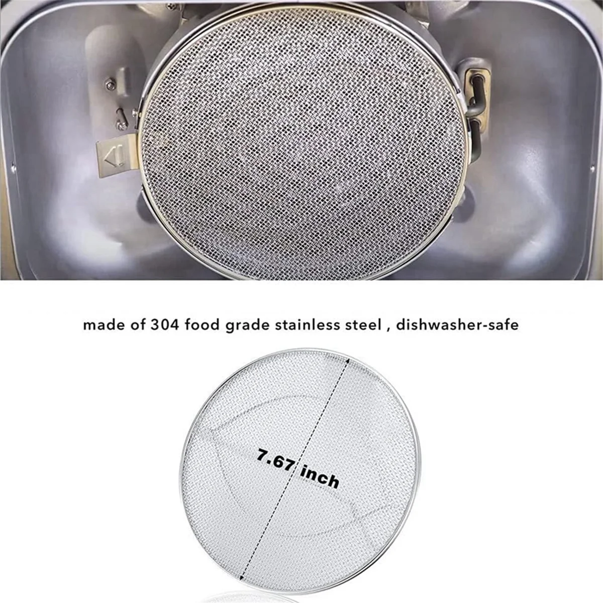 

2Pcs Splatter Shield for Ninja Foodi FG551, Accessories for Ninja Foodi Smart XL 6-In-1 Indoor Grill,Dishwasher Safe HOT