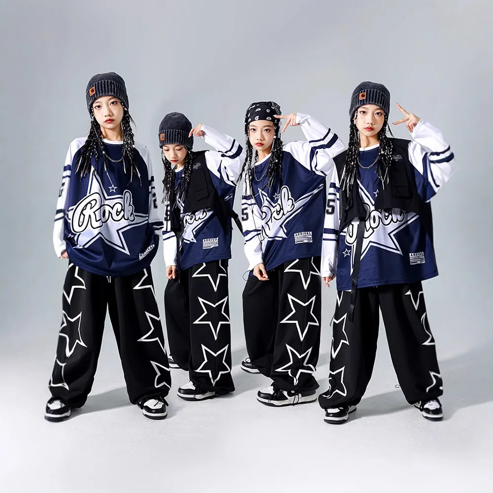 boys-girls-blue-hip-hop-street-dance-outfit-kids-hip‑hop-vest-suit-children-drum-performance-costume-for-stage-show