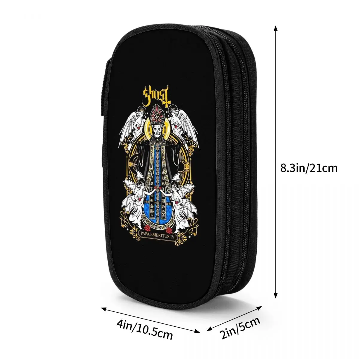 Ghost Band Metal Rock Music Pencil Case for Boy Girl School Pen Box Pencil Bag Stationery Supplies Pen Holder Bag