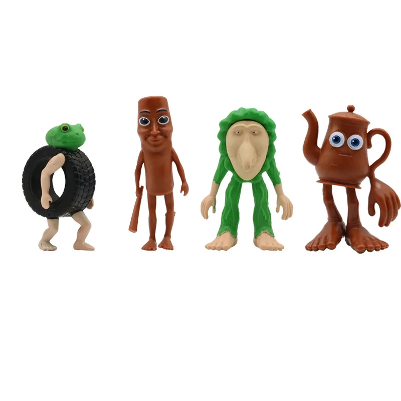 Italian Brainrot Tung Sahur Figure Toy Tralalero Tralala Figures