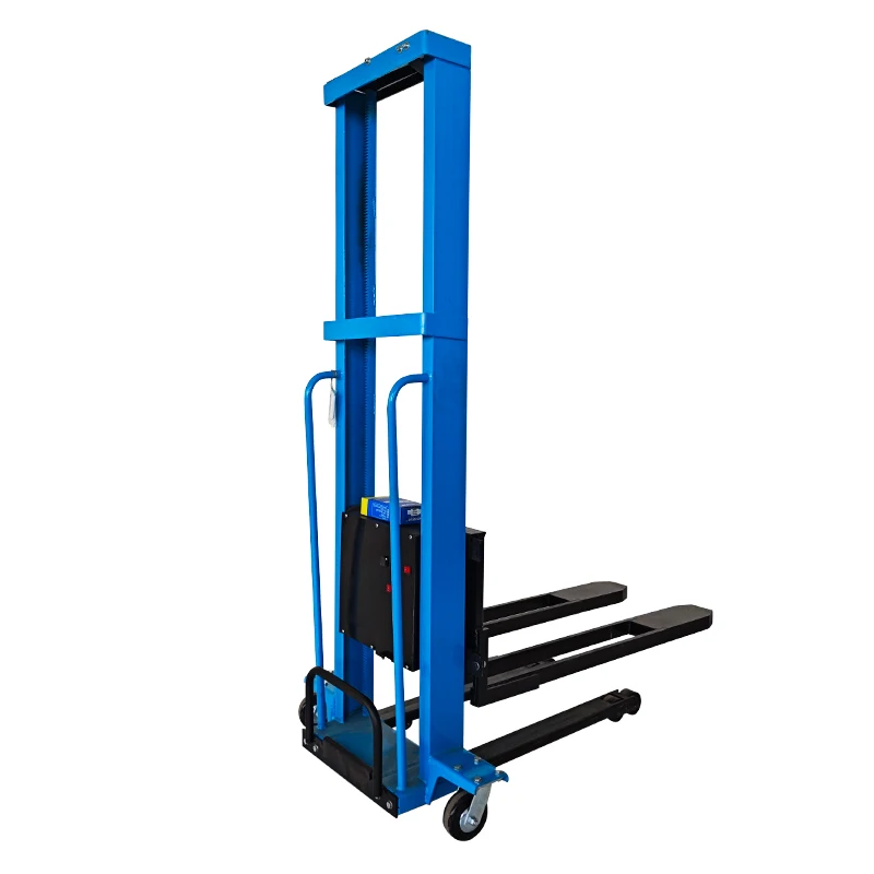Portable Forklift 500kg 1000kg Self-loading Automatic Lifting Electric Manual Manual Stacker Forklift Automatic Stacker