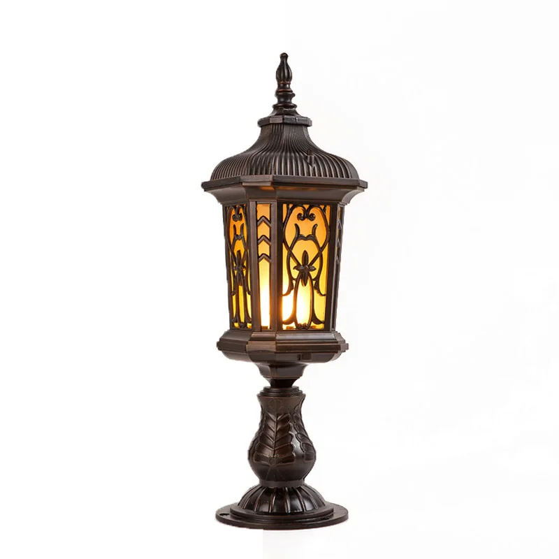 Retro Waterproof Outdoor Wall Lights Column Headlights for Balcony Entrance Garden Villas Terrace Doorposts Courtyard Lighting