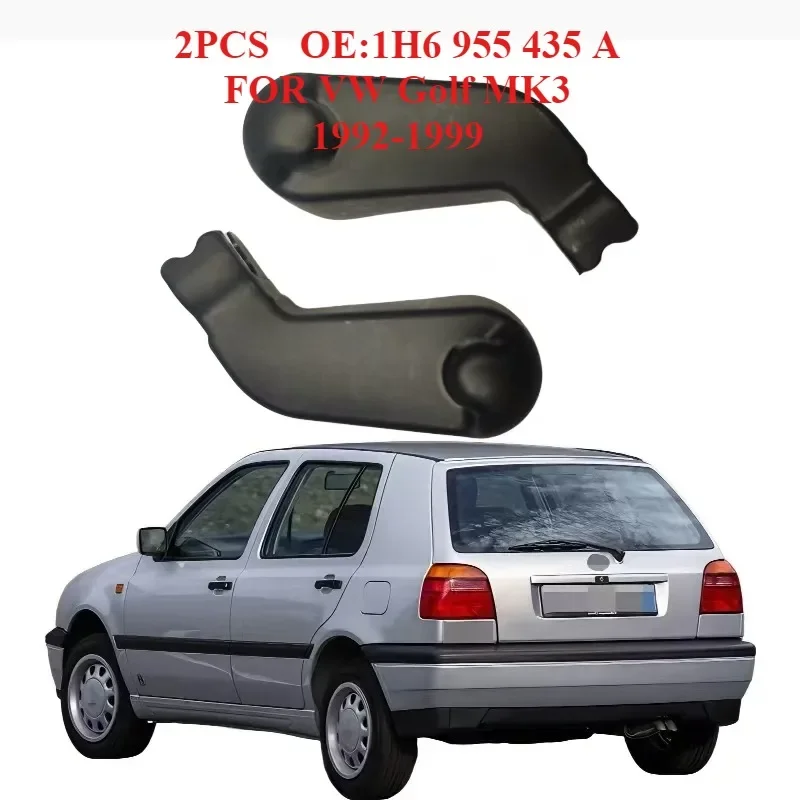 2Pcs Car Windscreen Wipers Parts  Rear Wiper Arm Cover Cap #1H6955435A For VW Golf MK3 Hatchback Estate Variant Car Accessories