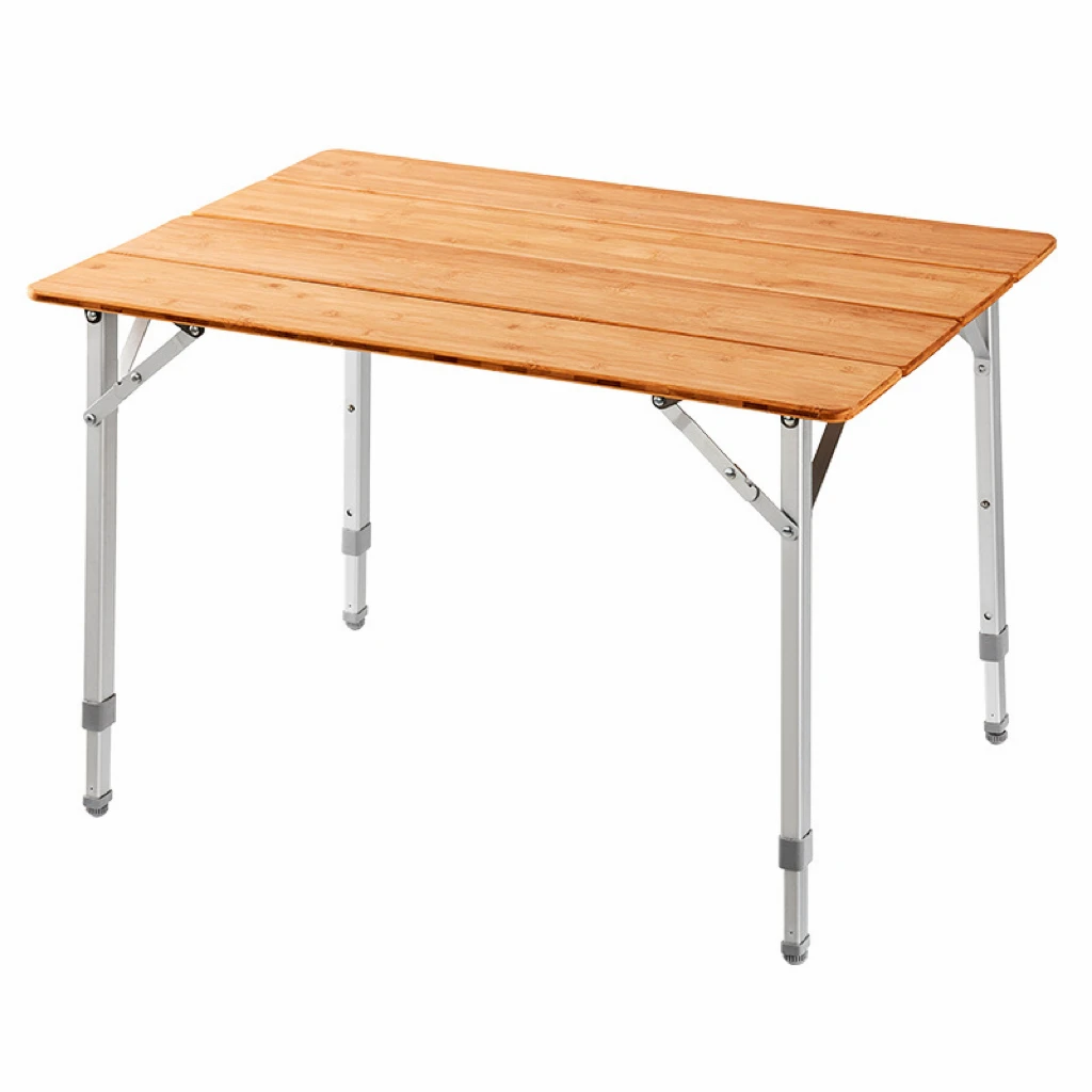 Foldable Bamboo Top Outdoor Table - Perfect for Camping, Hiking & Backyard