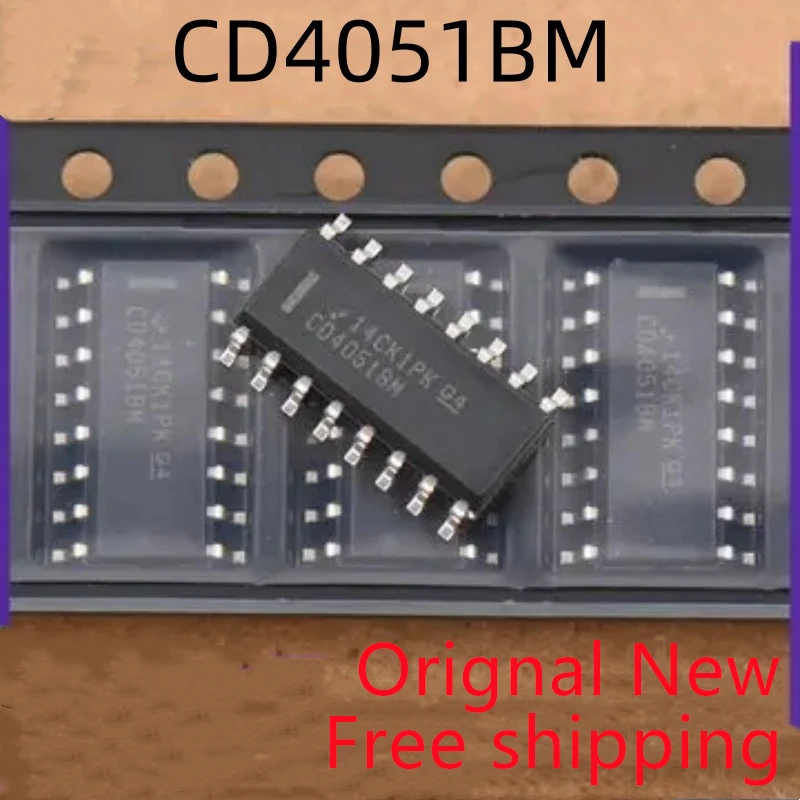 10piece New Original CD4051BM CD4051 SOP16 8-Channel Analog Multiplexer IC One of Eight Analog Switch Chips