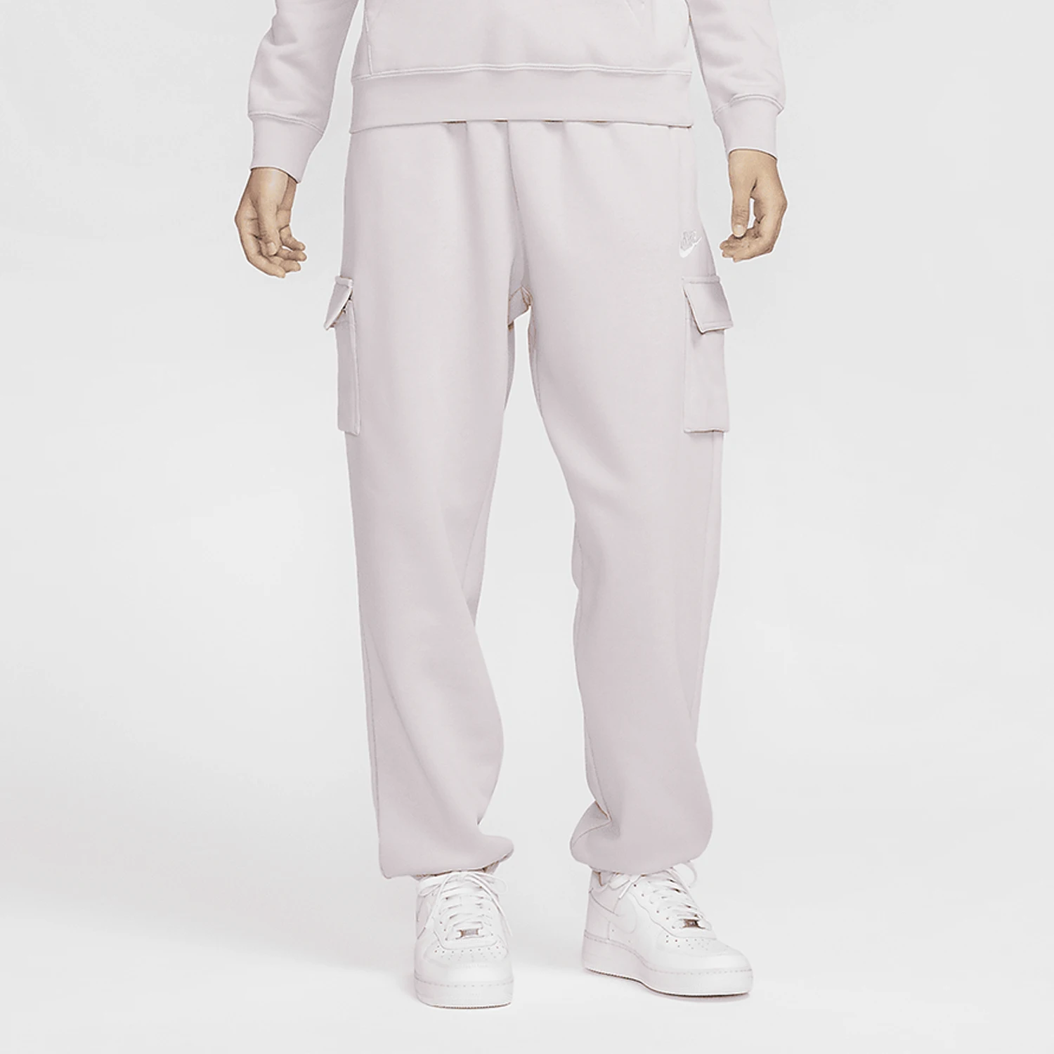 Nike genuine Sportswear women's mid waist workwear thin fleece sports pants DQ5197-019