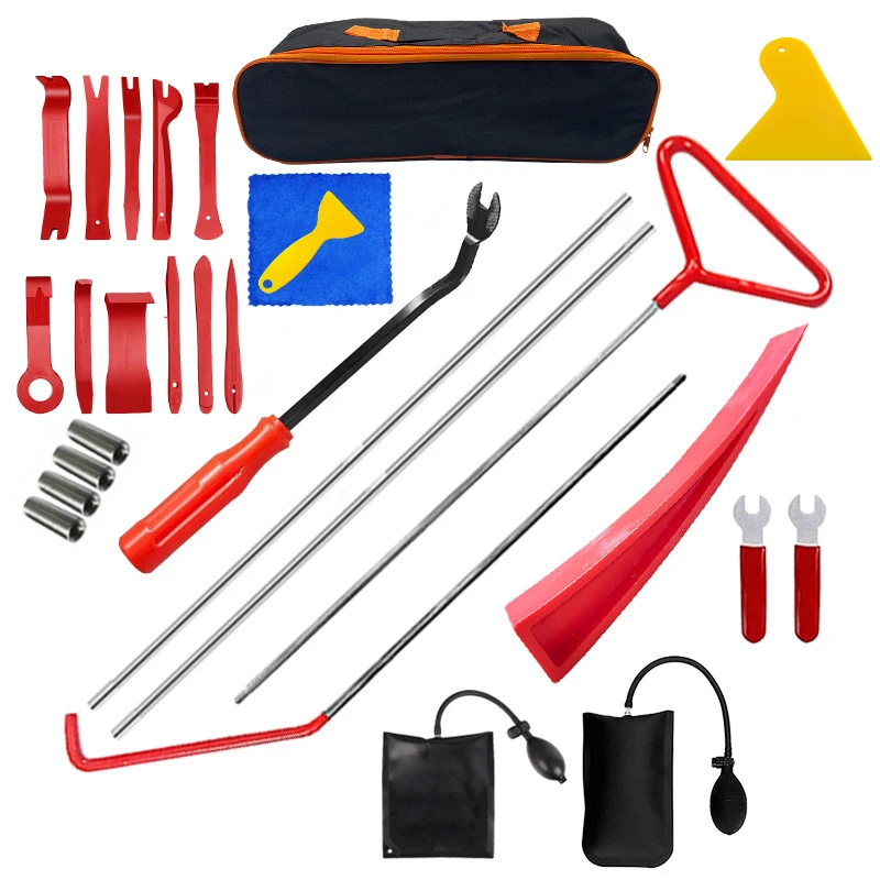 Hot Car Door Repair Hand Tools Wedge Pump Locksmith Thickened Kit Air Cushion Emergency Open Unlock  Long Reach Grabber Tool Set