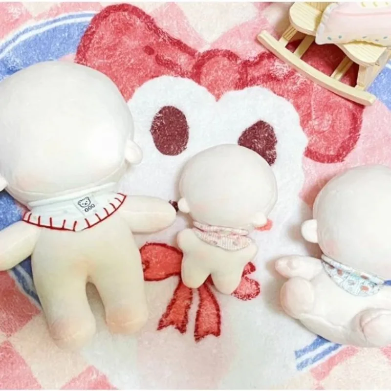 DIY Toy Embroidery Blank Unembroidery Cotton Doll Plush Dress Up Blank Cotton Stuffed Toy Cute Fat DIY Idoll Doll Girl Gift