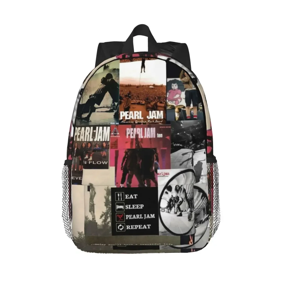 حقيبة ظهر Pearls Jam Band World Tour Rock Concert رائجة البيع Daypack للأولاد والبنات حقيبة الكتب حقائب الكتف للرجال والنساء والأطفال حقيبة مدرسية #1