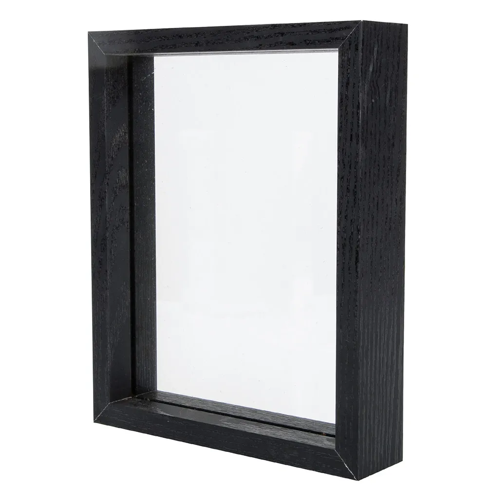 Solid Wood Glass Specimen Display Frame DIY Butterfly Flower Plant Collection Box Modern Minimalist Living Room Decor Display