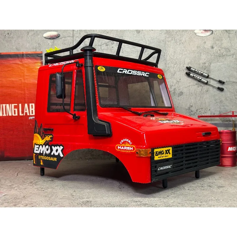 Crossrc EMO XX 1/6 恐竜ブロントサウルスナイロン射出ルーフラックロールケージ RC クローラー車シェル保護アップグレードパーツ用