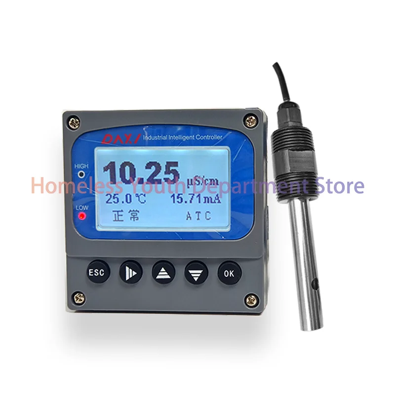 Ultrapure Water Tester Online TDS Ec Controller Digital Electrical Conductivity Meter Conductivity Sensor