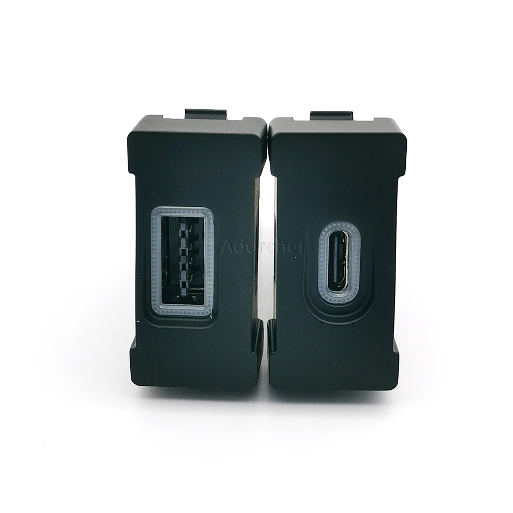 Car Charger Fast Phone Charger Type-C PD USB QC3.0 Socket Power Adapter With LED Light Fit For lveco Daily Accessories view 3