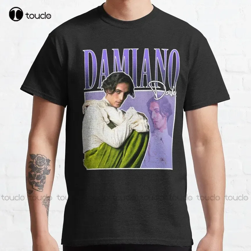 Maneskin Måneskin - Winners Song Italy Zitti E Buoni Retro Vintage Classic Damiano David T-Shirt Classic T-Shirt Pure Cotton New