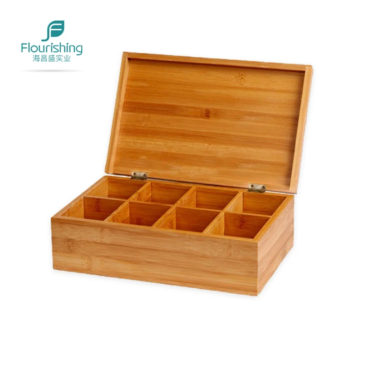 

Bamboo Arts and Craft Tea Bag Storage Box