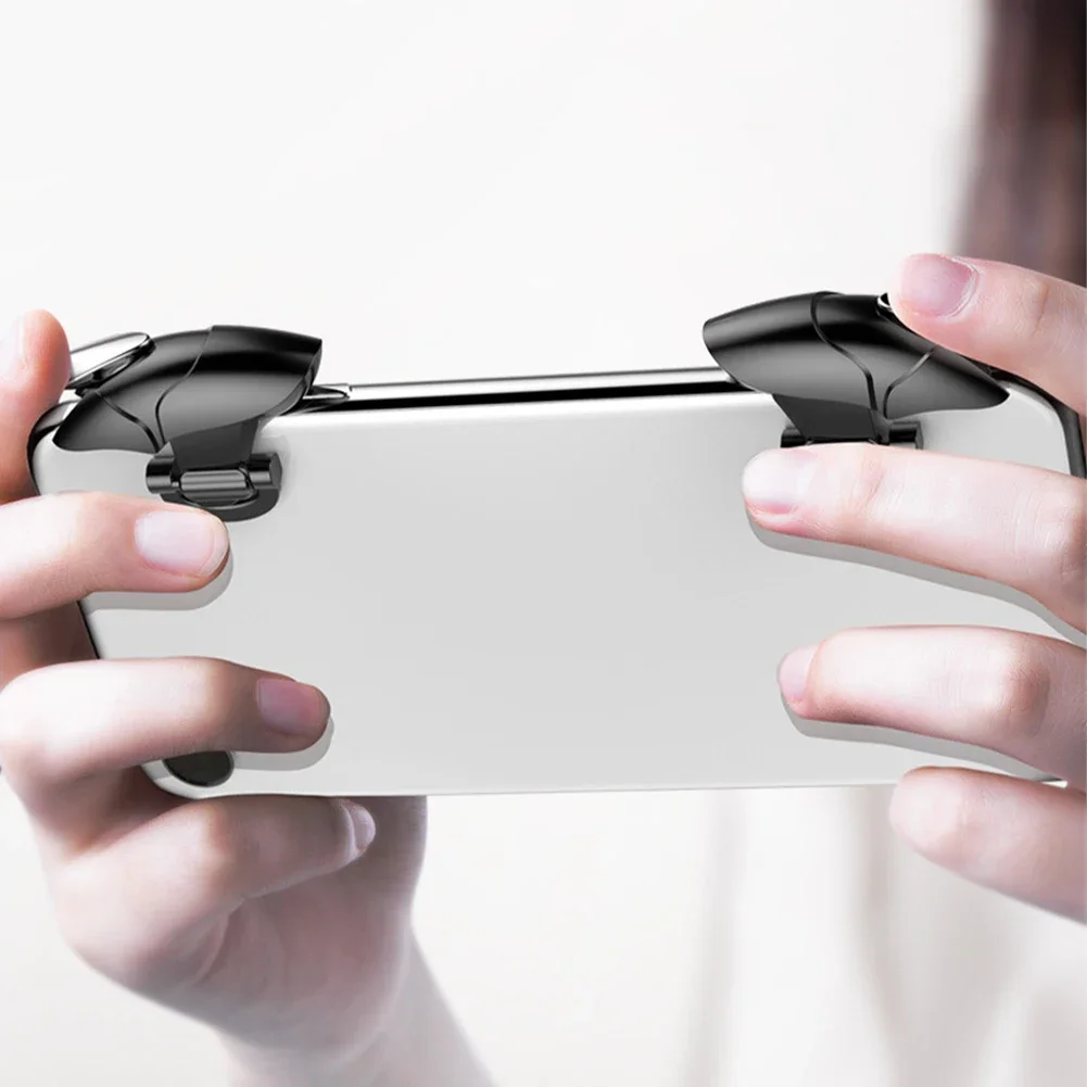 Mobile Game Trigger for PUBG Phone Gaming 6 Finger Trigger Sensitive Shoot Phone Game Trigger L1 R1 Aim Key Game Controller