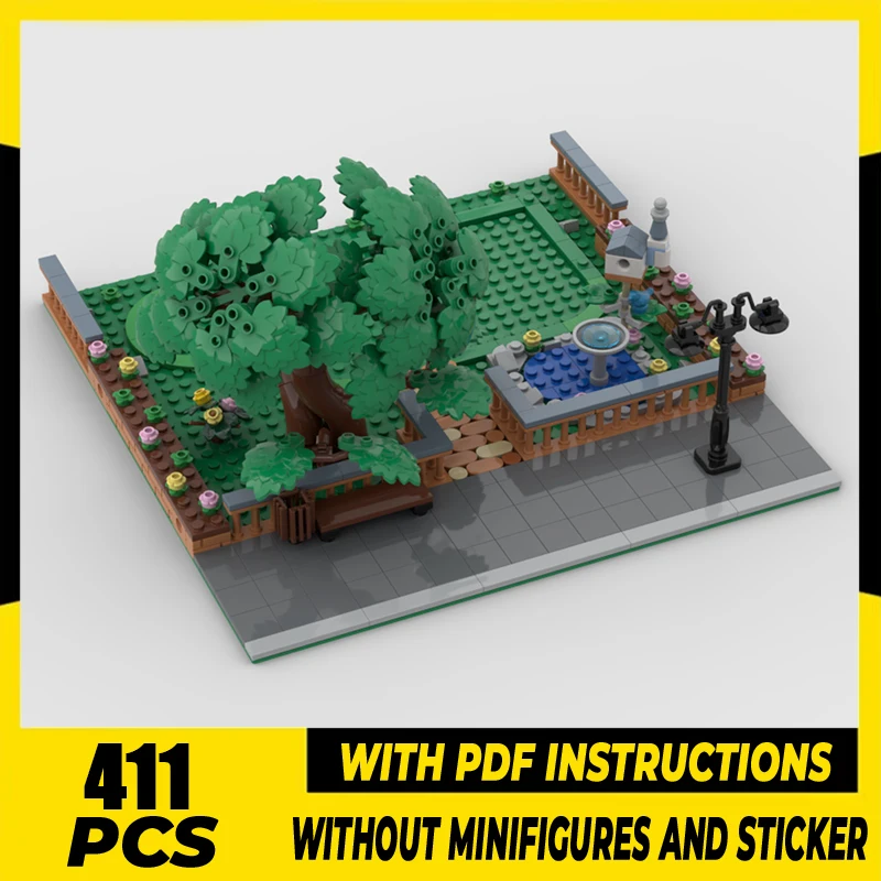 

Moc Building Blocks Modular Display for Set 42638 Castle Bed and Breakfast Technical Brick DIY Assembly Construction Toys Gift