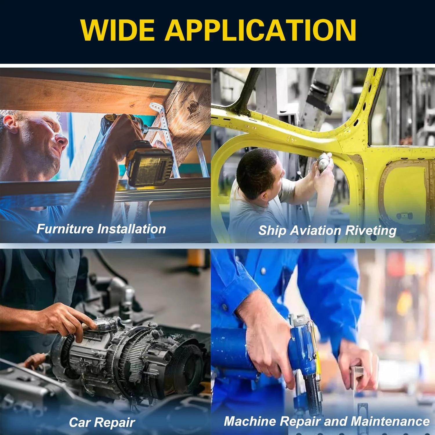 مجموعة متنوعة من مسامير البوب 120/ 200 قطعة، 14 مقاسًا من المسامير الألومنيوم العمياء (3/32 بوصة 1/8 بوصة 5/32 بوصة 3/16 بوصة) مسامير أعمى متنوعة #4