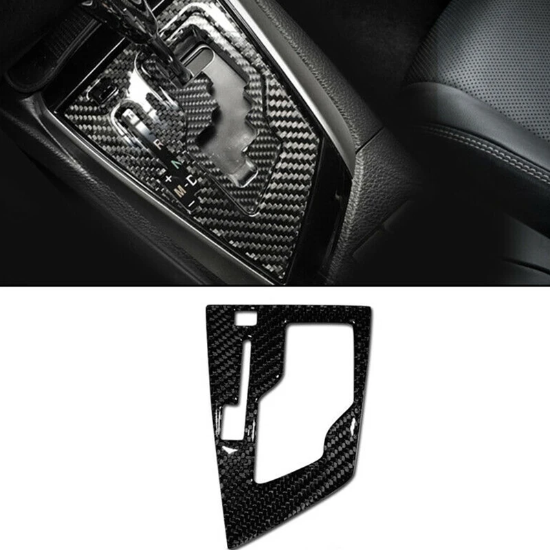 Consola Central de fibra de carbono para Toyota Corolla, Panel de cambio de marchas, 2014-2018