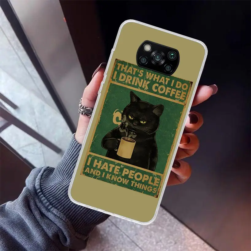 Funny Cat Poster Daily Life Phone Case for Xiaomi Poco X7 X6 X5 X4 X3 Nfc F6 F5 Pro F4 Gt F3 F2 F1 M5S M4 M3 5G Soft Cover Print