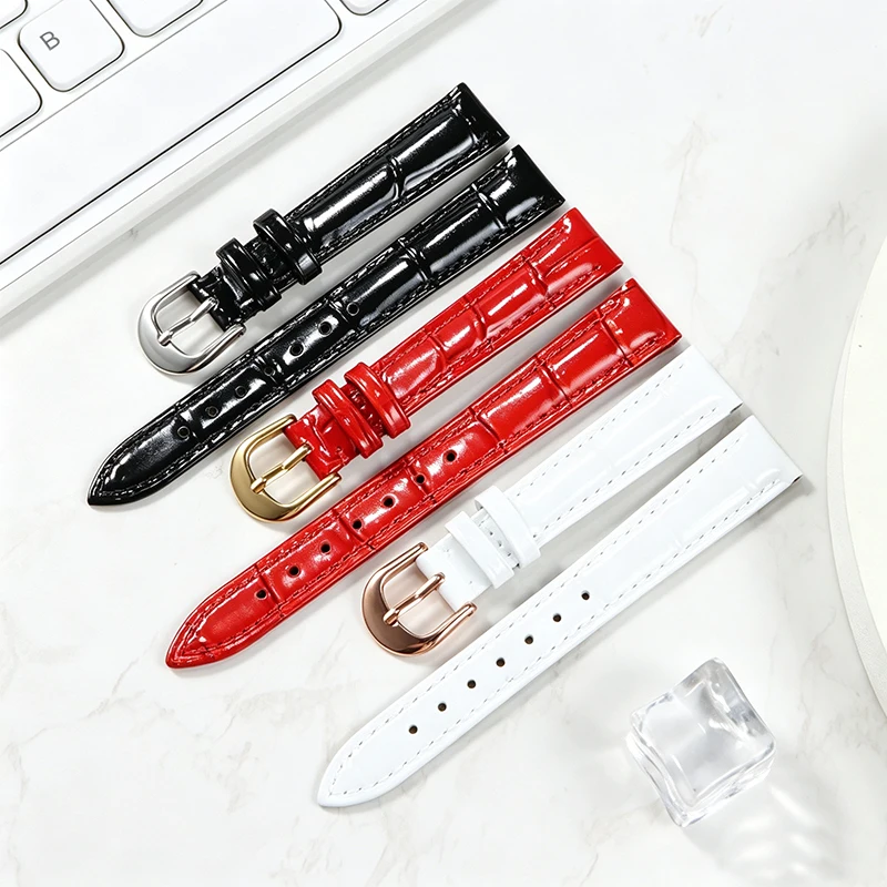 Colorful Genuine Leather Watch Strap Replacement Compatible with Rolex Ladies Datejust m278274 Day-Date 26mm 31mm 34mm Case