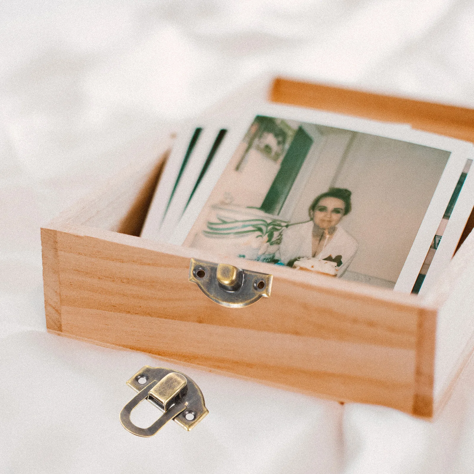 

10pcs Jewelry Latches Steel Durable Practical Wooden Gift Box Box Toolbox Furniture Drawer Cabinet Hardware