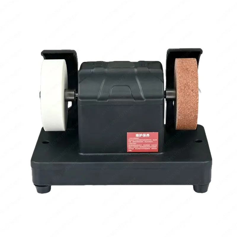 Mała szlifierka stołowa dwukierunkowa do szlifowania i polerowania, domowa, elektryczna, z regulacją grubości szlifowania.