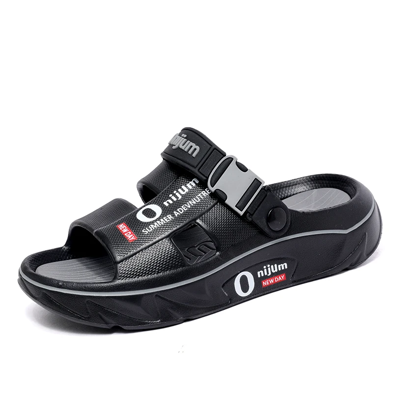 Summer Men's Slippers Outdoor Sandals Beach Comfortable Soft Slides Clogs Casual Garden Shoes New Men Women Indoor Home Slippers