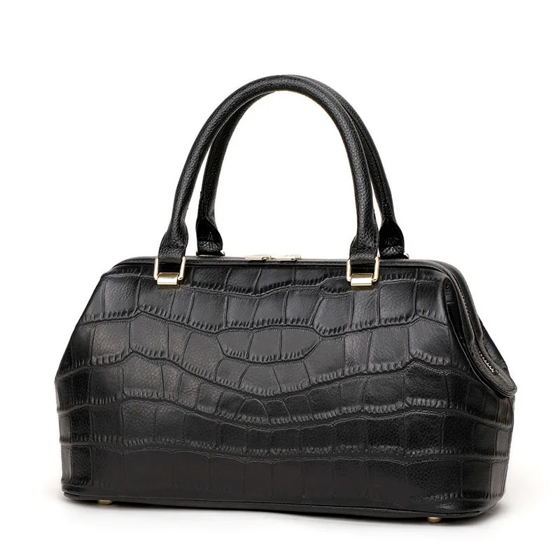 

New Fashion Alligator Pattern Women Handbags European Designer Cow Genuine Leather Shoulder Female Brand Luxury Crossbody Bag