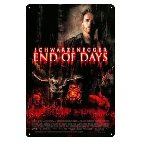 End Of Days arnold schwarzenegger Movie Metal Poster Tin Sign - 20x30cm Plate  -Aluminum