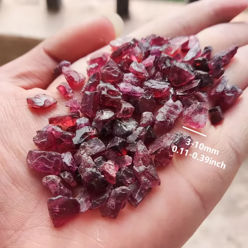 40g/90g/150g Natural Raw Garnet Gravel Chip Stone Crystal, birthday garnets,for DIY Jewelry Making Plants Vase Filler Home Decor
