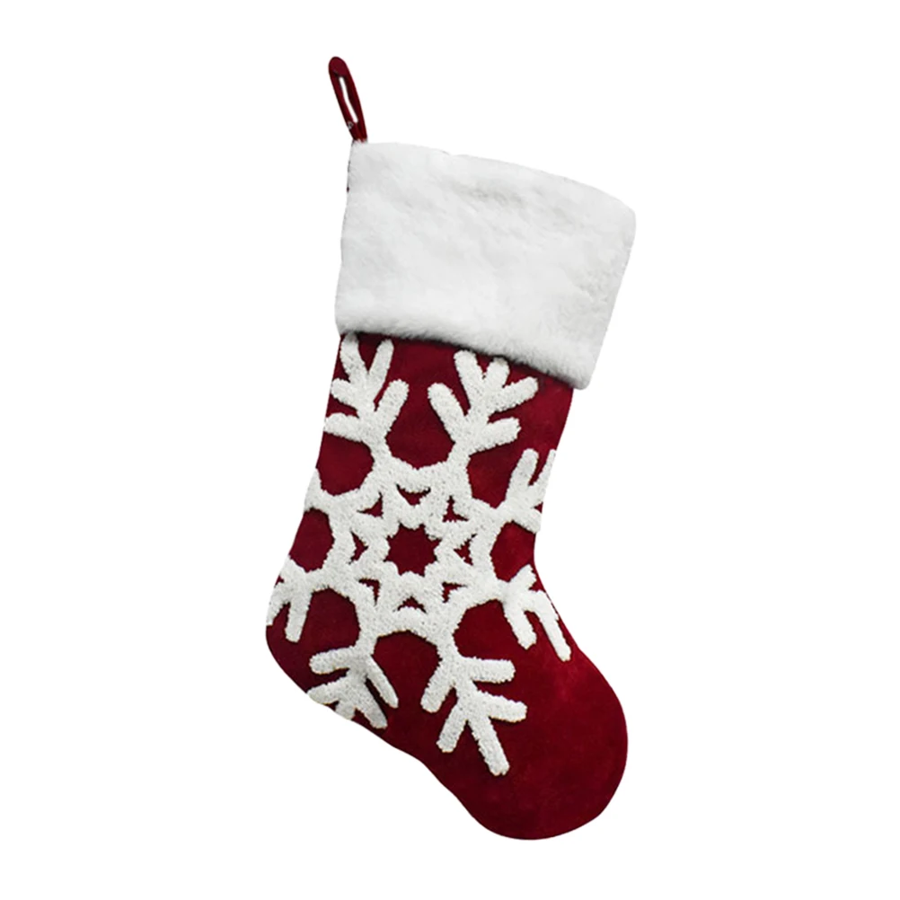 

Christmas Stocking Decorative Cartoon Hanging Sock Gift Holder Xmas Tree Decor Party Holiday Decoration Stocking Stuffing Bag