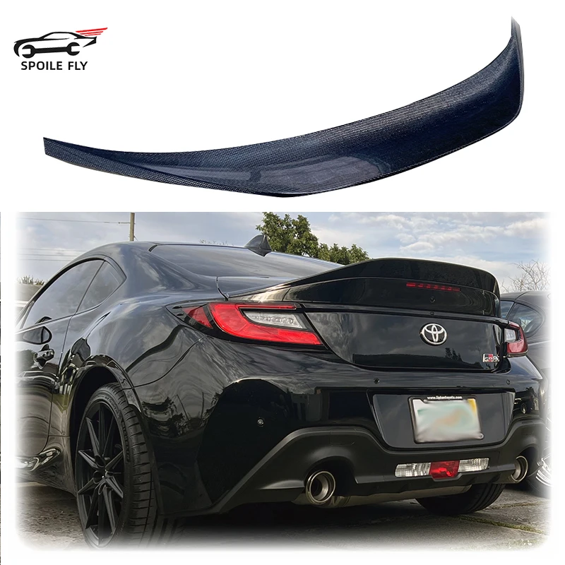 High Quality ABS Spoiler For TOYOTA ZA86 GR86 Subaru BRZ 2022 Body Kit Glossy Black Or Carbon Fiber Rear Wing