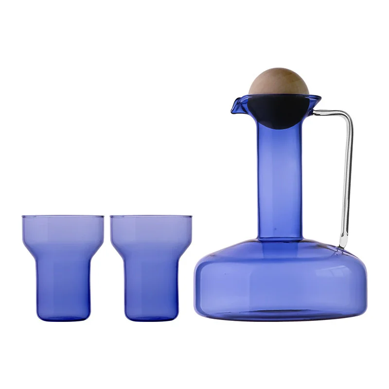 

1.5L Heat Resistant GlassTeapot Mug Cups Household Cold Water Bottles Large Capacity Juice Kettle Sobering Up Pot Drinkware