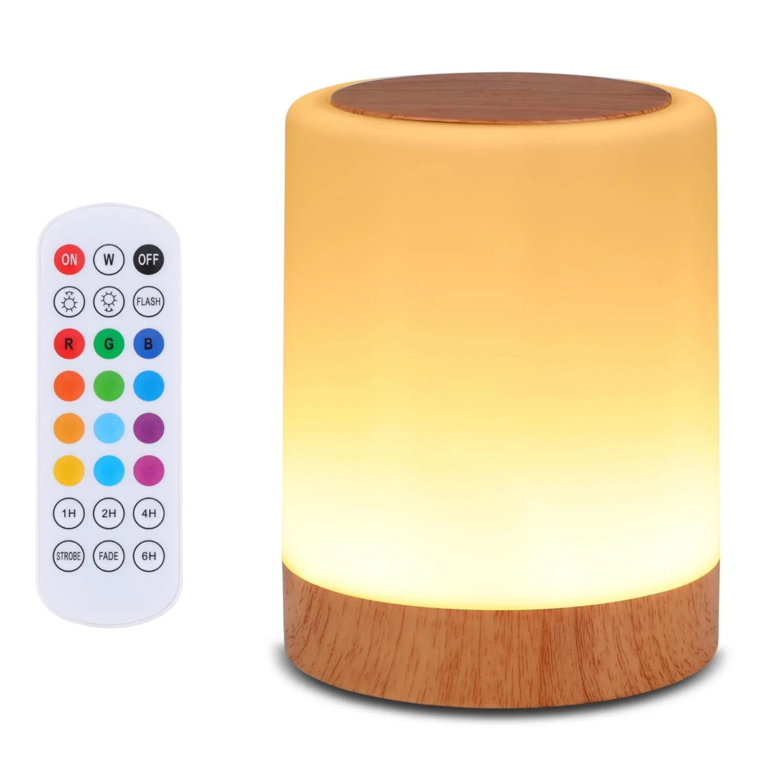

Touch Table Lamp 13 RGB Colors and 5 Brightness Adjustable Rechargeable Desk Lamp for Bedroom Living Room Entertainment Venues