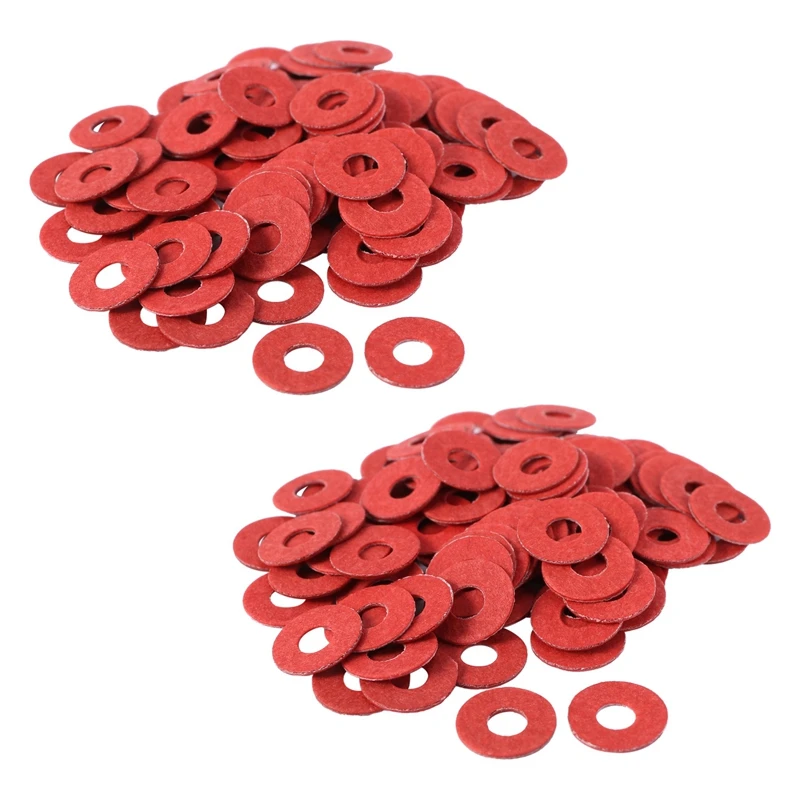 200PCS Red Motherboard Screw Insulating Fiber Washers