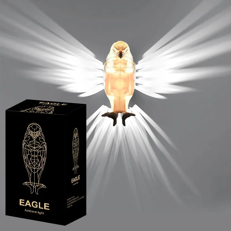 

Owl Eagle Wall Lamp Injection Molded Animal Projection Lamp Personalized Light Luxury Creative Decoration Conversion Lamp