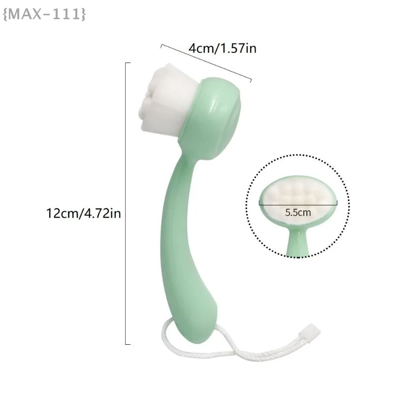 1 Pcs 모공 클리너 페이스 브러쉬, 딥 클리닝 페이셜 케어 도구, 블랙헤드 제거를 위한 소프트 엑스폴리에이터 브러쉬