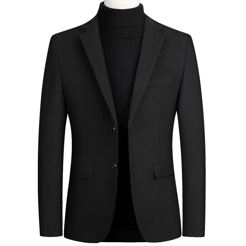 

Fashion Mens Coats and Jackets Male One Piece Blazer Top Blends Suit Men Jacket Spring Smart Casual Coat Solid Two Buttons
