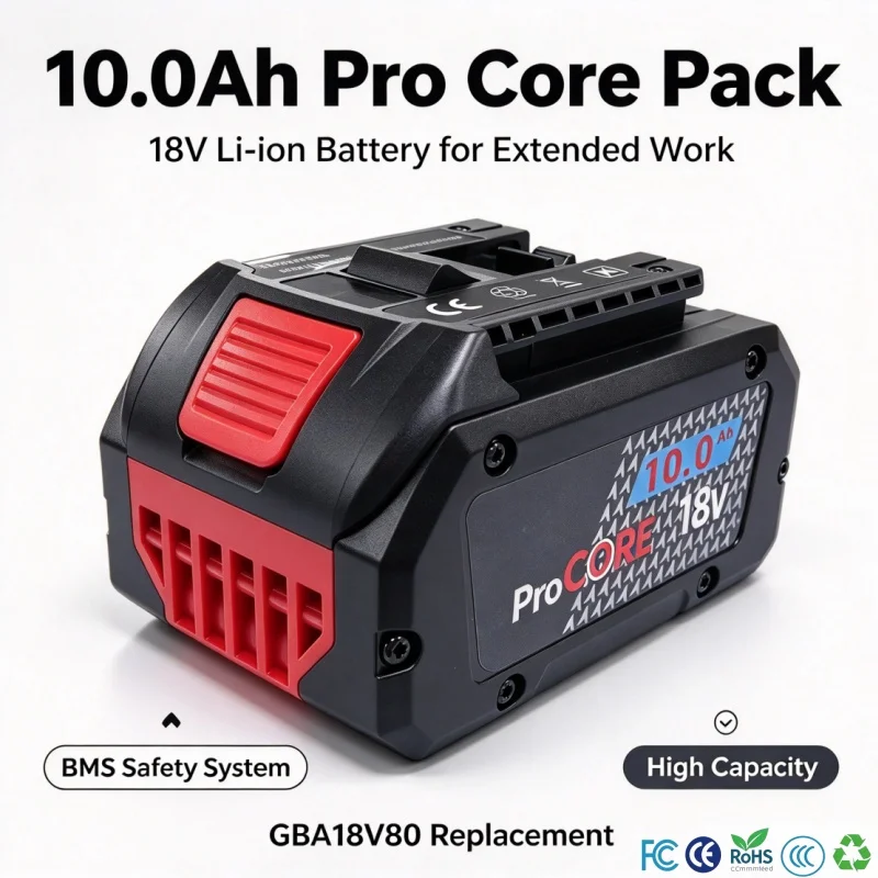 21700 ProCORE 18V Premium Replacement Battery 10.0Ah, 21700 Cell Compatible with BAT609 BAT618 GBA18V for Cordless Power Tools