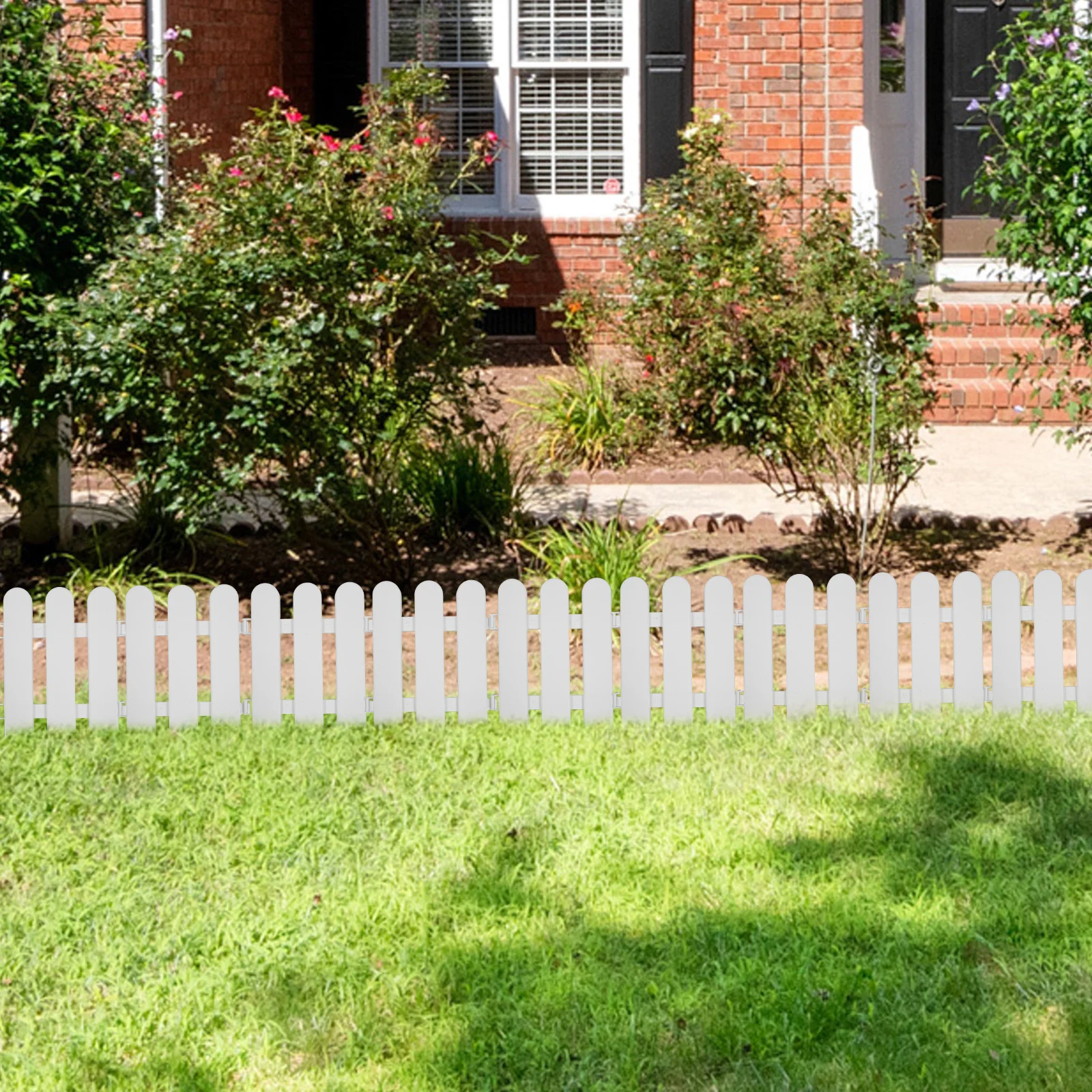 

10Pcs Plastic Fence High Strength Garden Courtyard Decoration Miniature Landscape Fence for Outdoor Lawn Yard Display