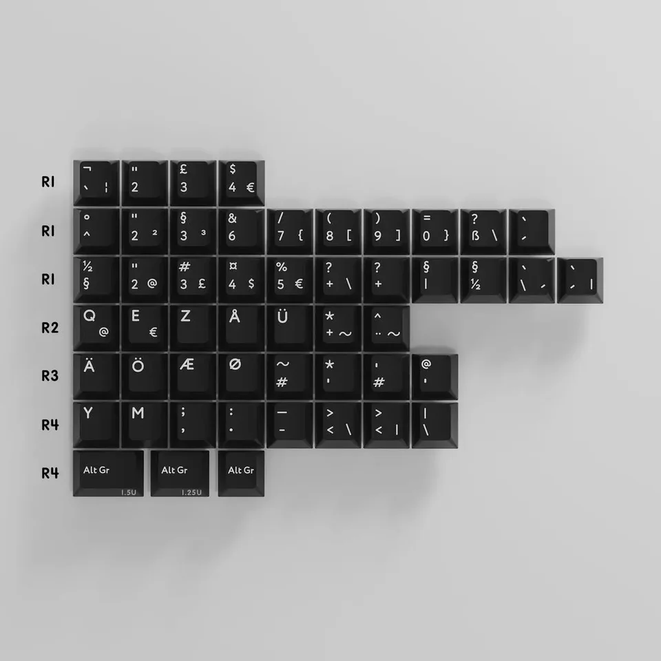 KBDFANS ダブルショット WOB/BOW PBT チェリープロファイル キー