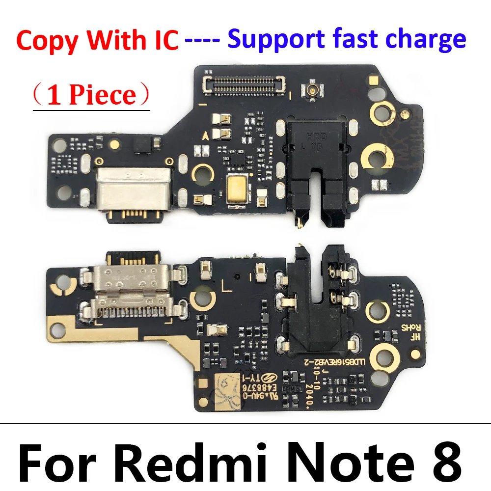 Porta de Carregamento USB Dock Charger Connector Board, Cabo Flex Principal para Xiaomi Redmi Note 7, 8, 8T, 9, 10, 10s, 11, 12 Pro Plus, 4G, 5G,