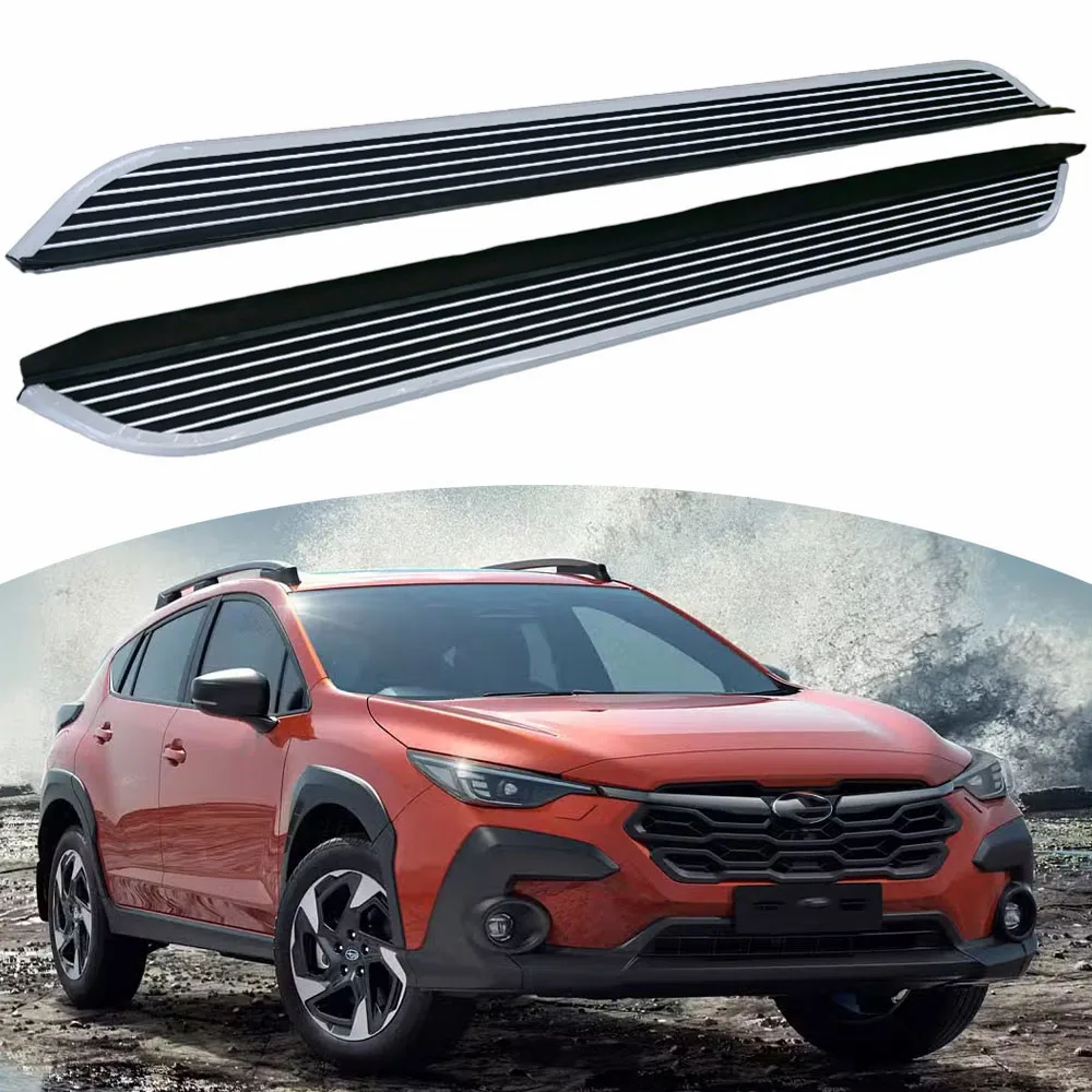 

2PCS Aluminum Fixed Side Steps Fit for Subaru XV Crosstrek 2018-2023 Running Boards Nerf Bars Rails Stepping Pedals Protector