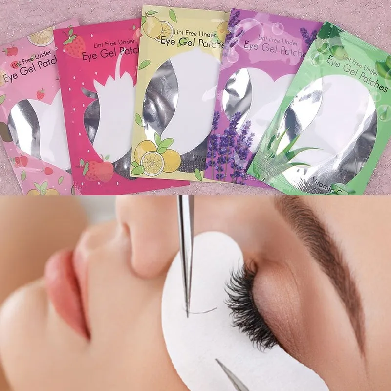 10 pairs = 20 stks V-vormige Wimpers Patches Hydrogel Gel Eye Patches Valse Wimpers Extension Onder Eye Pads Vrouwen make Up Gereedschap