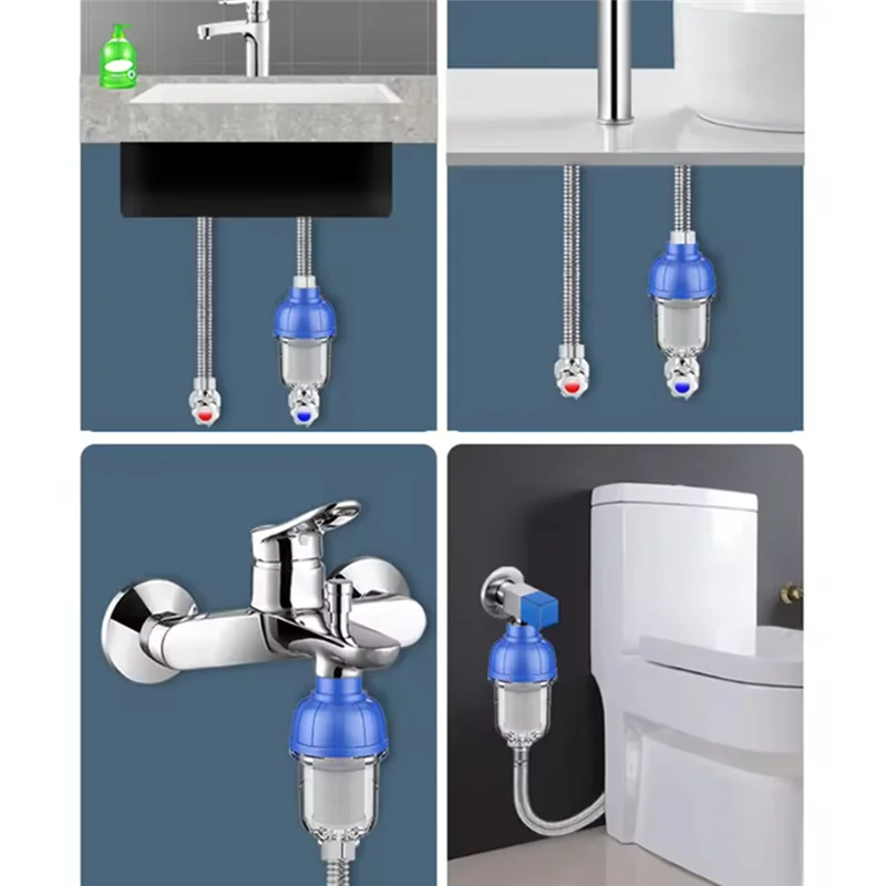 

【Hot Cake】2Pcs Pre-Filter Garden Faucet Reusable 316 Stainless For Steelkitchen Bathroom Toilet Filt