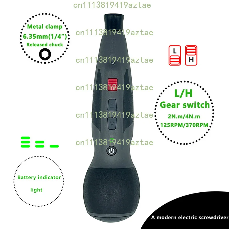 Mini Cordless Electric Screwdriver Removable Battery Adjustable Speed Torque Home Repair Tool