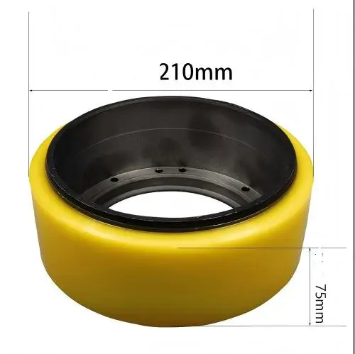 

Полиуретан для электрического поддона/колеса вилочного погрузчика 210*75 мм, полиуретановое приводное колесо